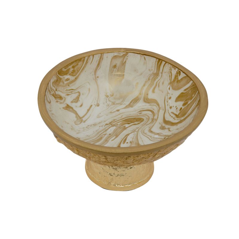 Starla-White---Pewter-Bowl