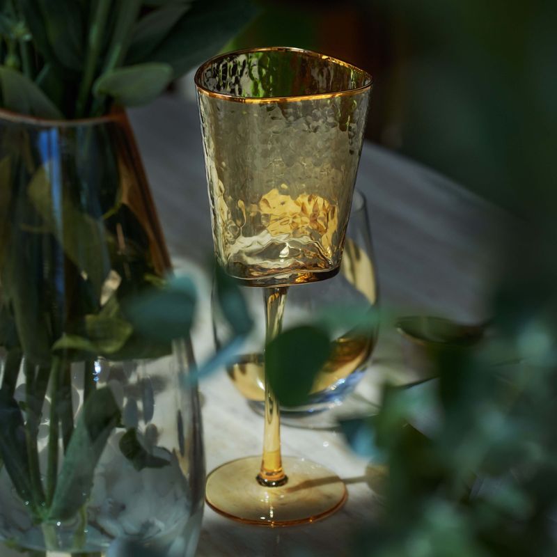 Centro-Textured-Amber-Stemware